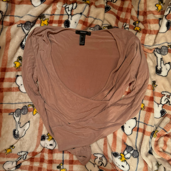 Forever 21 taupe crop top - Picture 1 of 2